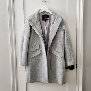 NWT J. Crew Cocoon Italian Stadium Wool Blend Coat